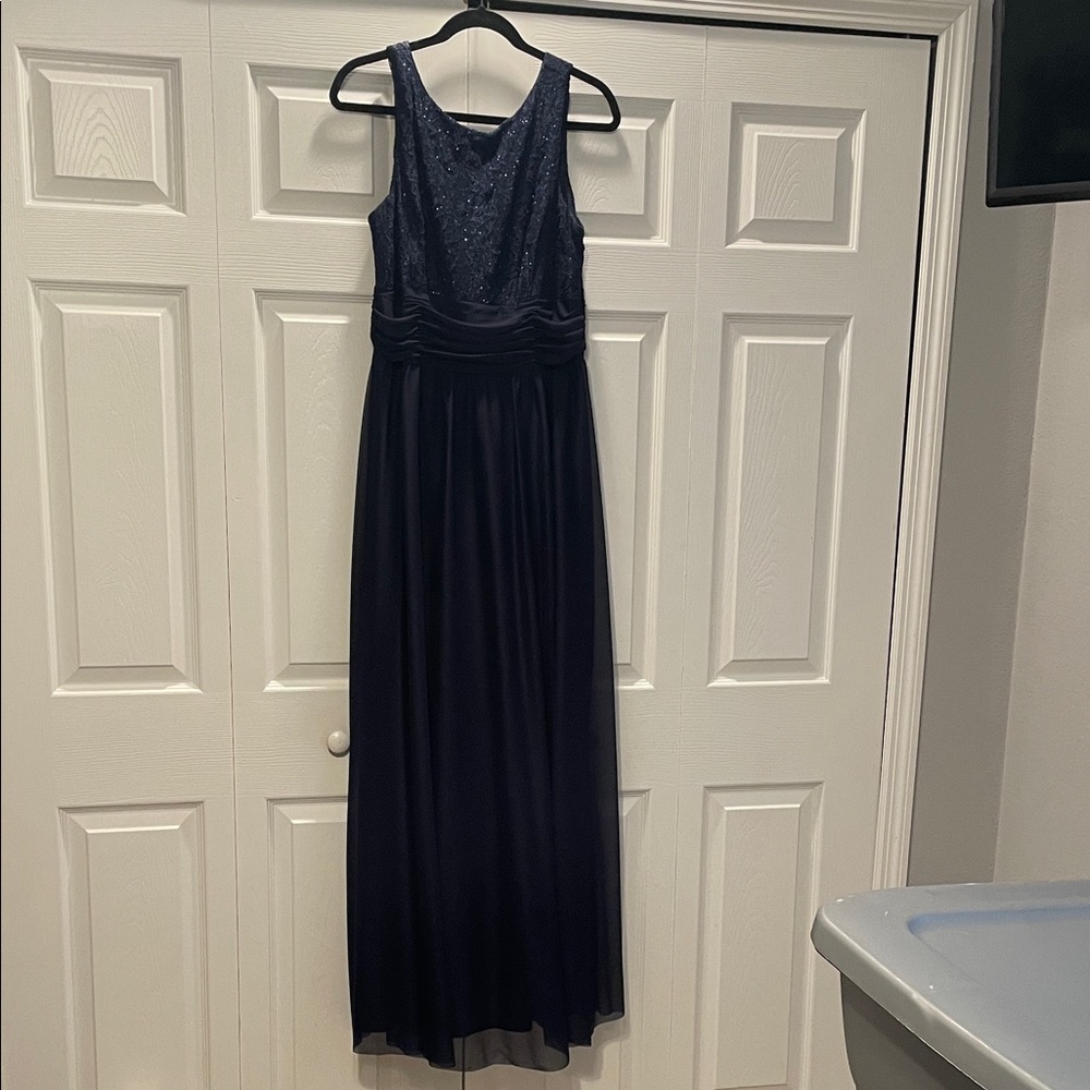 Elegant Navy Maxi Dress